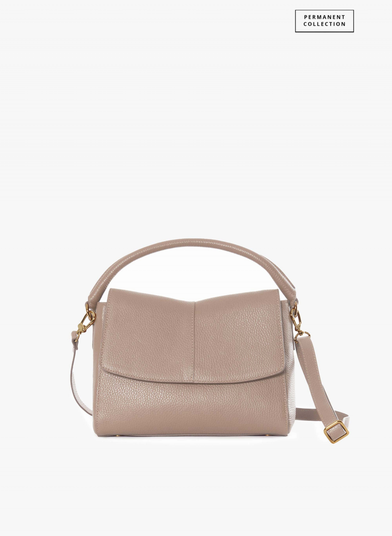 Borsa a mano in pelle rosa