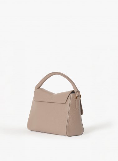 Borsa a mano in pelle rosa