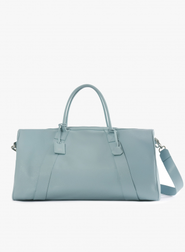 Reisetasche aus Leder in blau