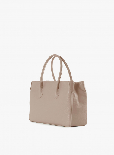 Tote Bag rosa aus Leder