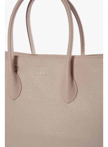 Tote Bag rosa aus Leder