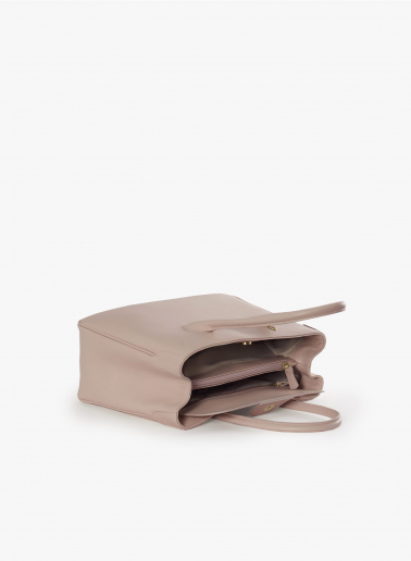 Tote Bag rosa aus Leder
