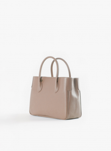 Small pink Tote bag in genuine leather