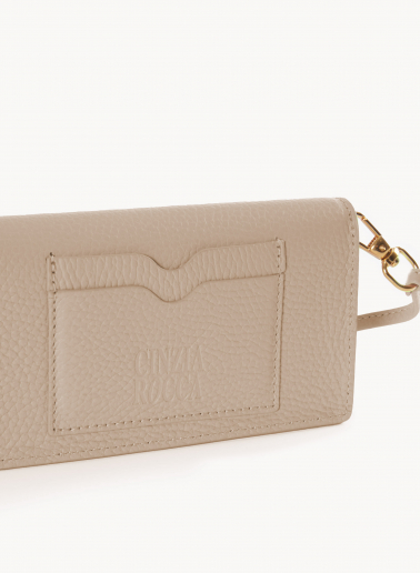 Handytasche aus Leder in Rosa