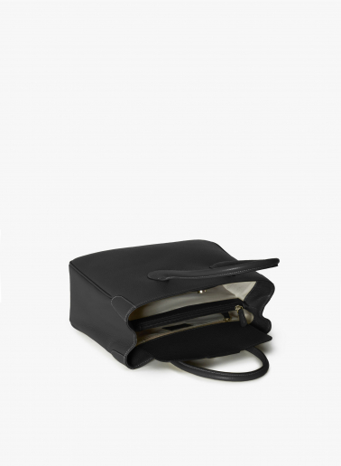 Tote Bag schwarz aus Leder