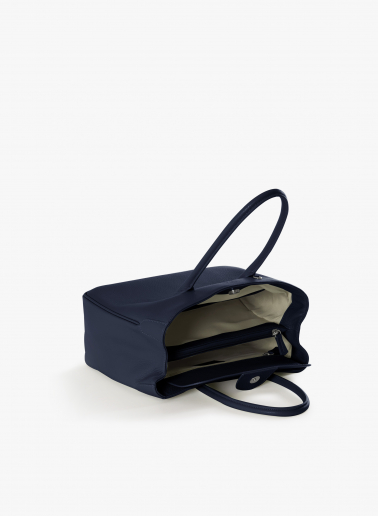 Tote Bag blau aus Leder