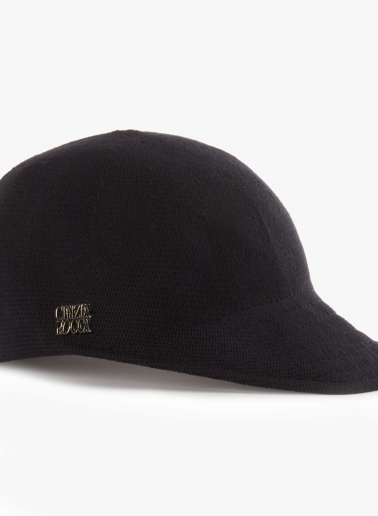 Baseballkappe schwarz aus Baumwolle