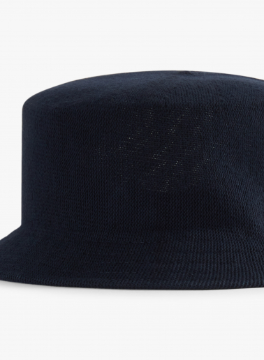 Blue cotton bucket hat