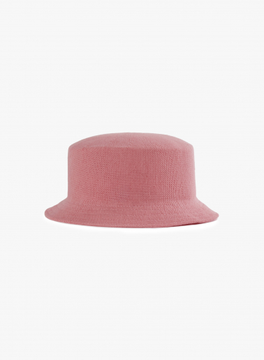 Pink cotton bucket hat
