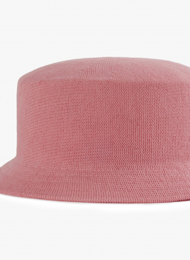 Pink cotton bucket hat