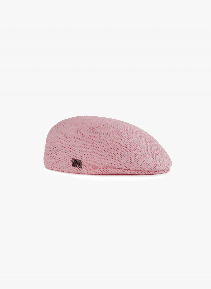 Strohhutkappe in rosa
