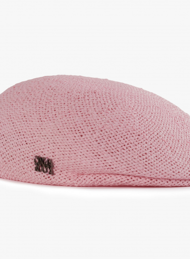 Strohhutkappe in rosa