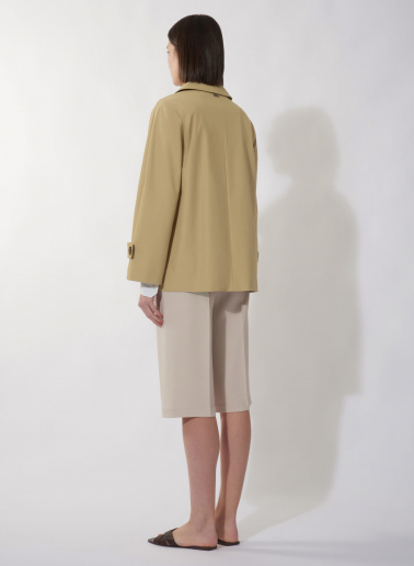Peacoat aus Stretch-Baumwolle in camel