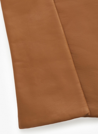 Lange Handschuhe aus Nappaleder in Camel
