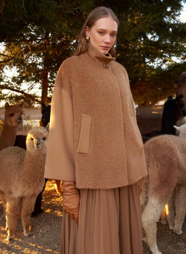 Lange Handschuhe aus Nappaleder in Camel