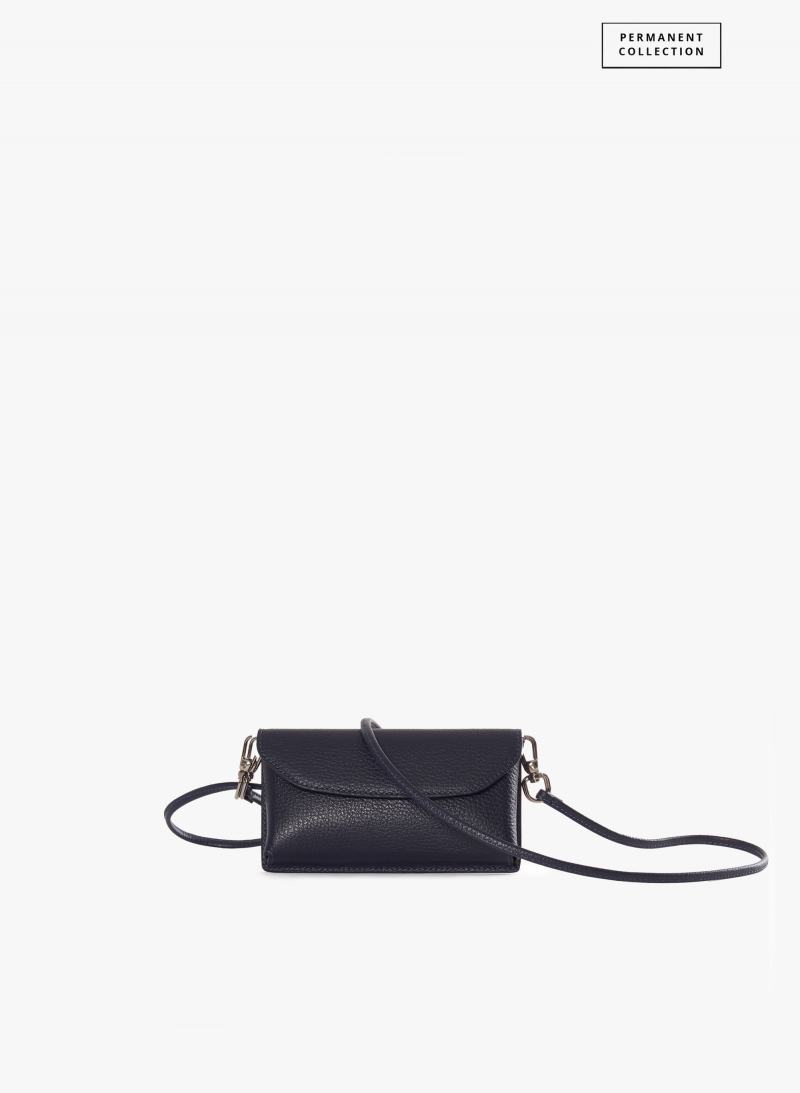 Handytasche aus Leder in Blau