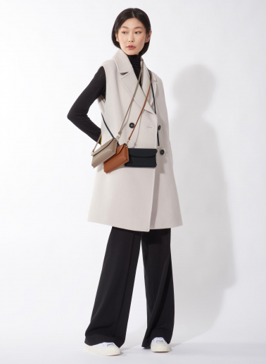 Handytasche aus Leder in Blau