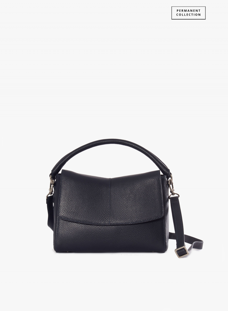 Handtasche aus Leder in Blau
