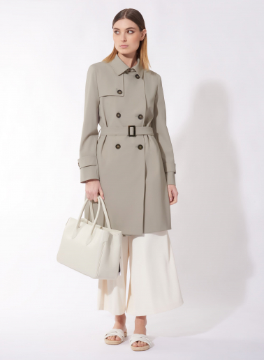 White Tote bag in genuine leather
