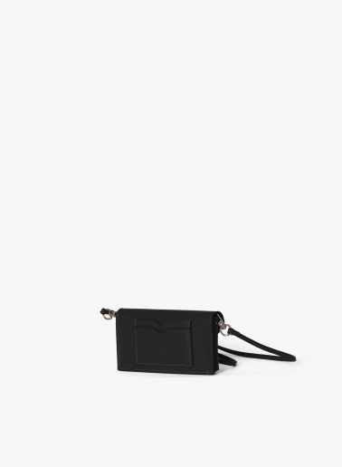 Handytasche schwarz aus Leder
