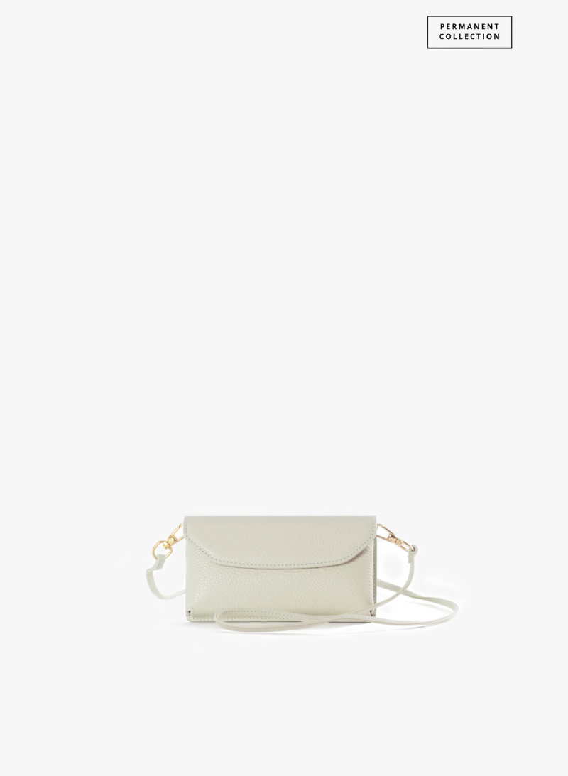 Handytasche weiß aus Leder