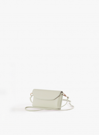 Handytasche weiß aus Leder
