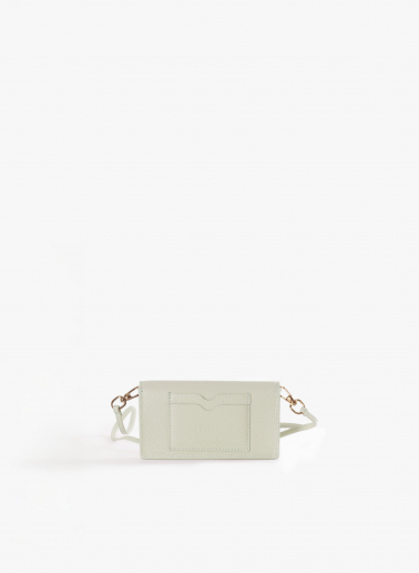 Handytasche weiß aus Leder