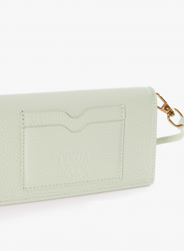 Handytasche weiß aus Leder