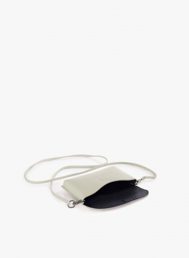 Handytasche weiß aus Leder
