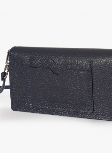 Handytasche aus Leder in Blau