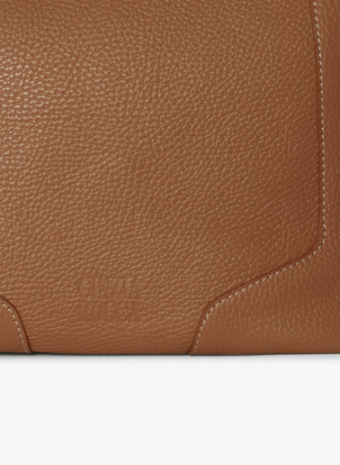 Zaino in pelle color tabacco