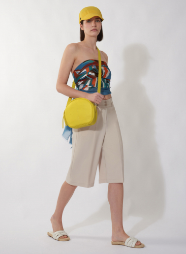 Cappello baseball in cotone giallo