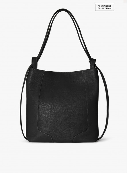 Zaino in pelle nera
