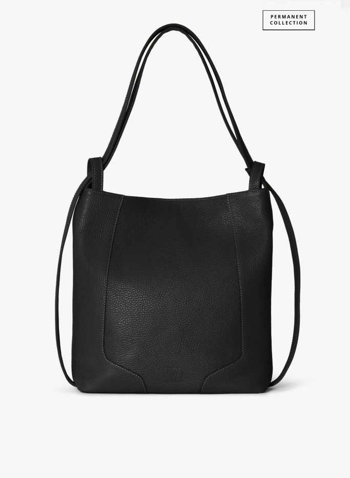 Zaino in pelle nera