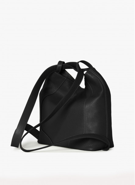 Zaino in pelle nera