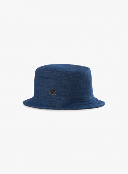 Cappello da pescatore in denim blu
