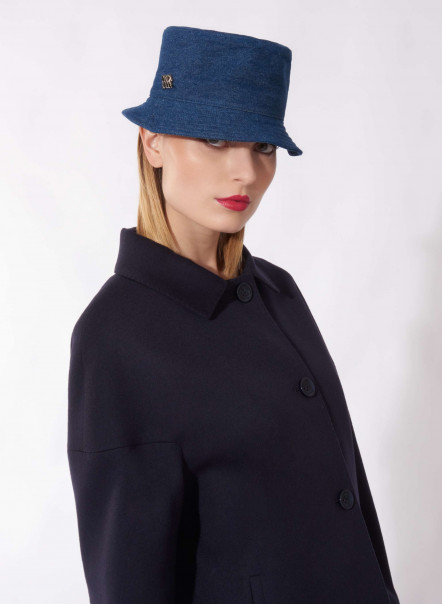 Cappello da pescatore in denim blu