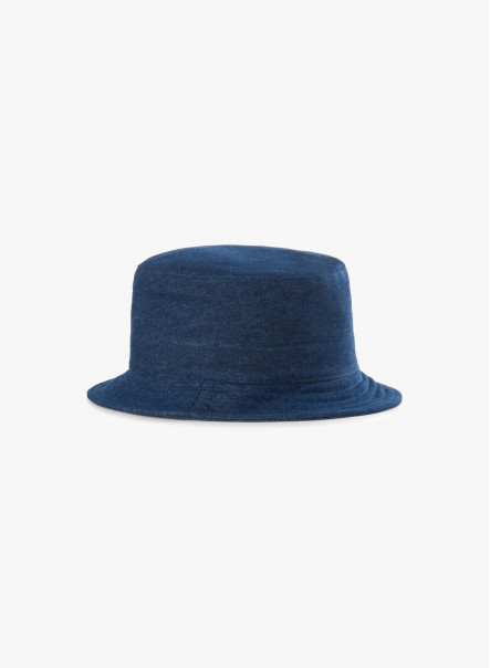 Cappello da pescatore in denim blu
