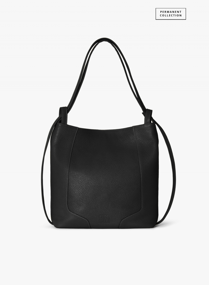 Zaino in pelle nera